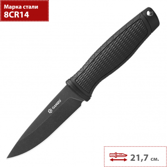 Нож GANZO G806BW-BK черный